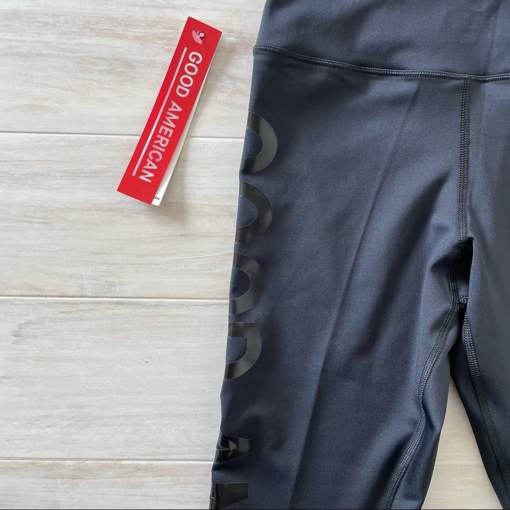 NWT Good American Core Power Performance Black Le… - image 3